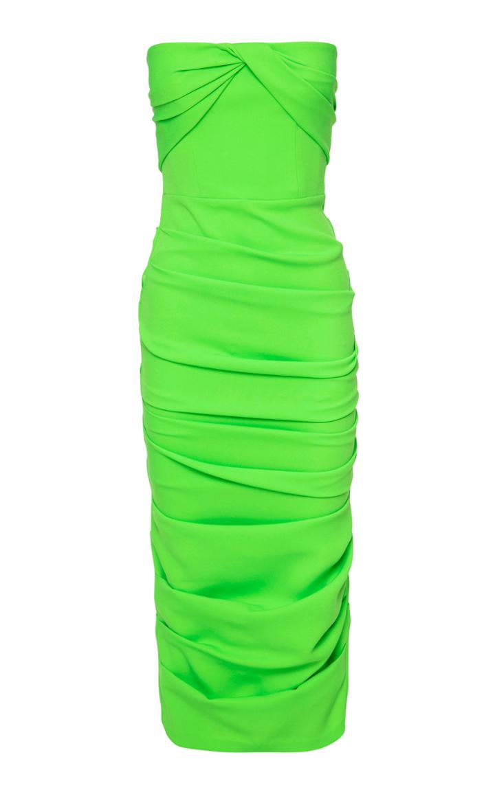 Moda Operandi Alex Perry Channing Strapless Ruched Midi Dress Size: 4