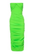 Moda Operandi Alex Perry Channing Strapless Ruched Midi Dress Size: 4