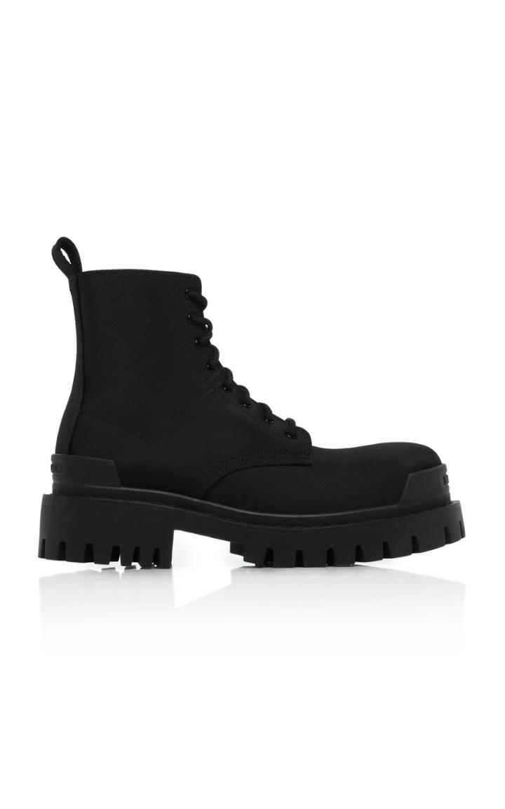 Balenciaga Strike Canvas Ankle Boots