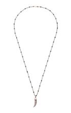 Nickho Rey Claw Rhodium-plated Quartz And Diamond Necklace