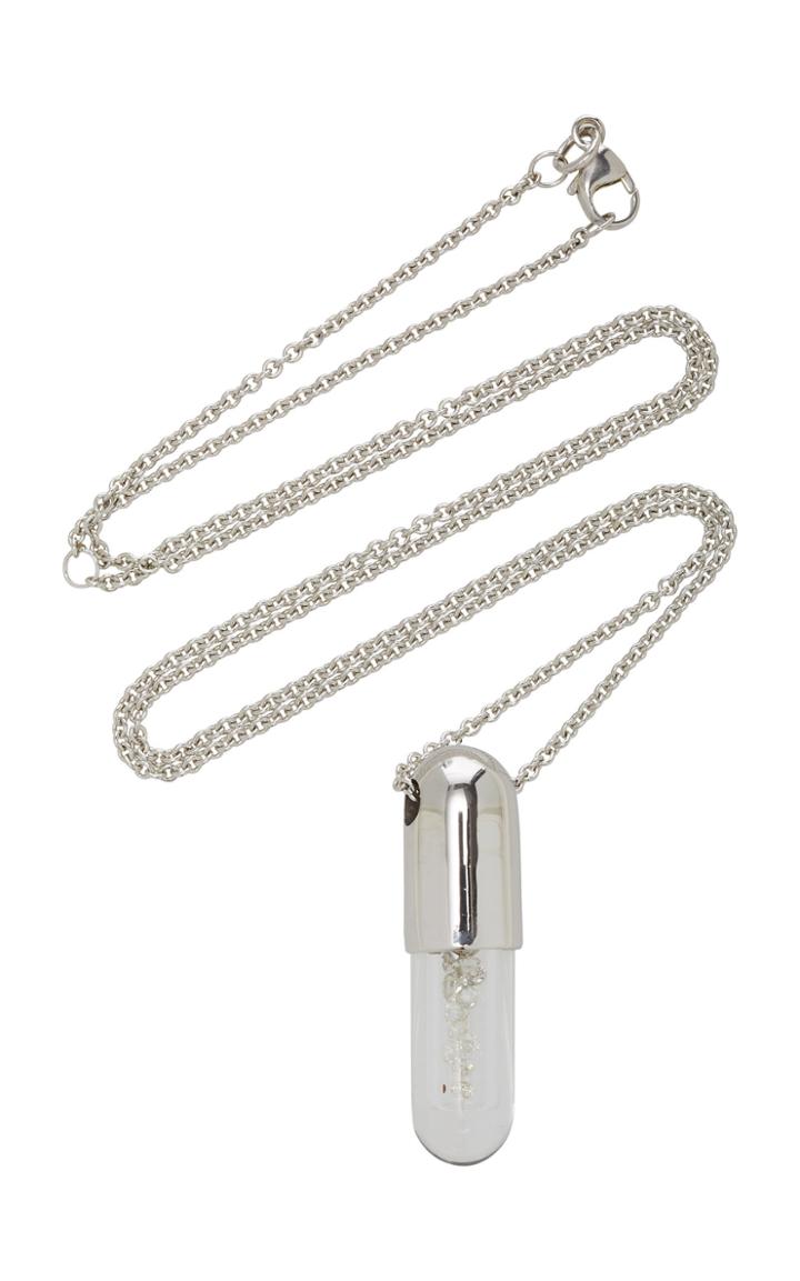 Robinson Pelham Large Diamond 'elixir Of Strength' Pendant And Chain
