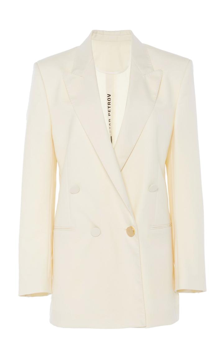 Moda Operandi Petar Petrov Janick Double-breasted Cady Blazer Size: 36