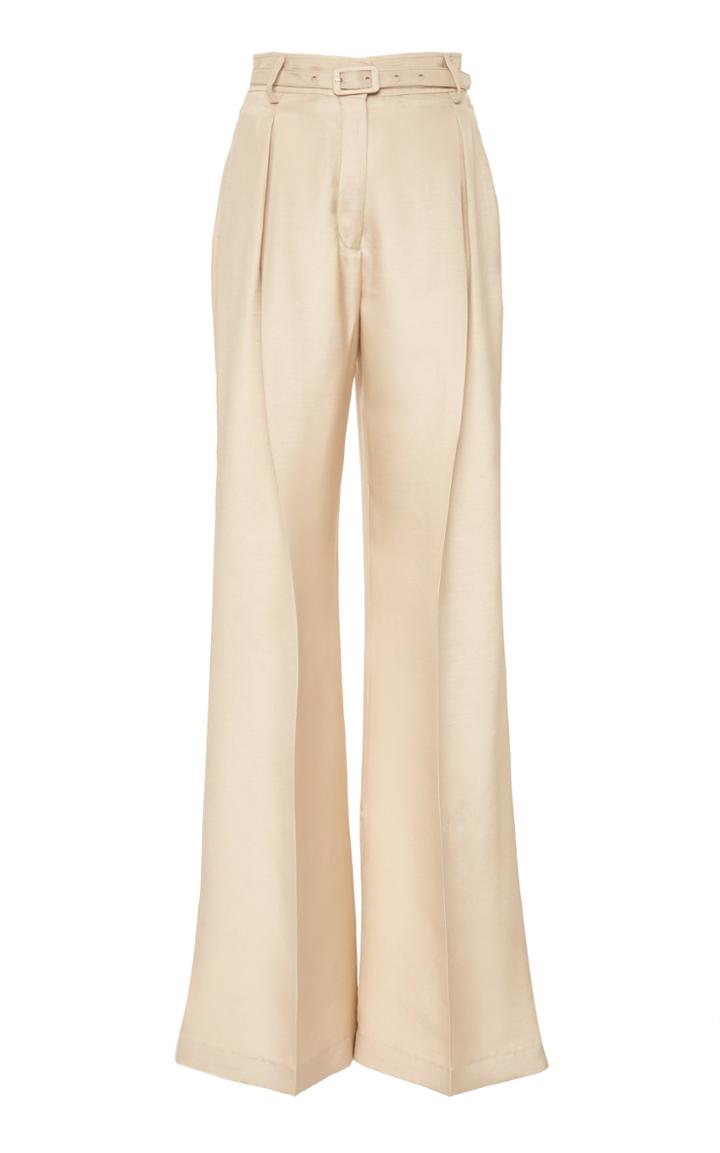 Gabriela Hearst Dora Flared Silk-blend Trouser