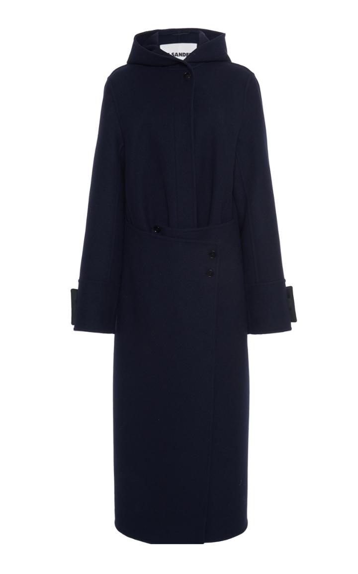 Moda Operandi Jil Sander Wrap-effect Wool Coat