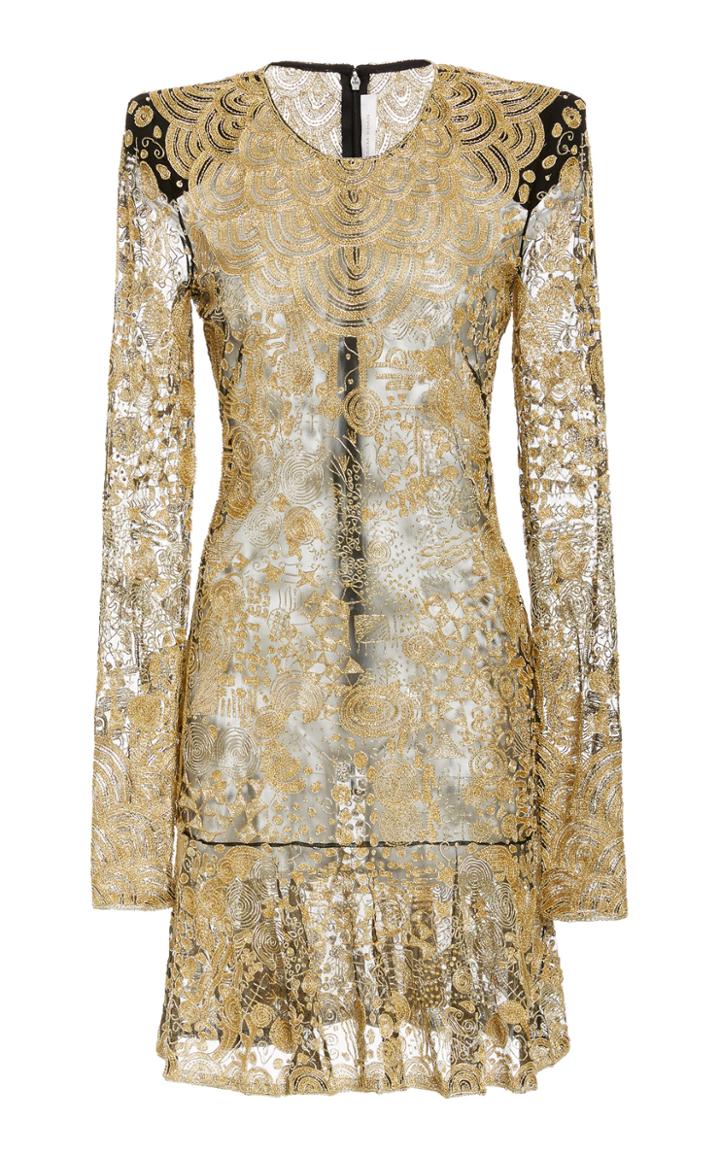 Moda Operandi Naeem Khan Metallic Lace Dress