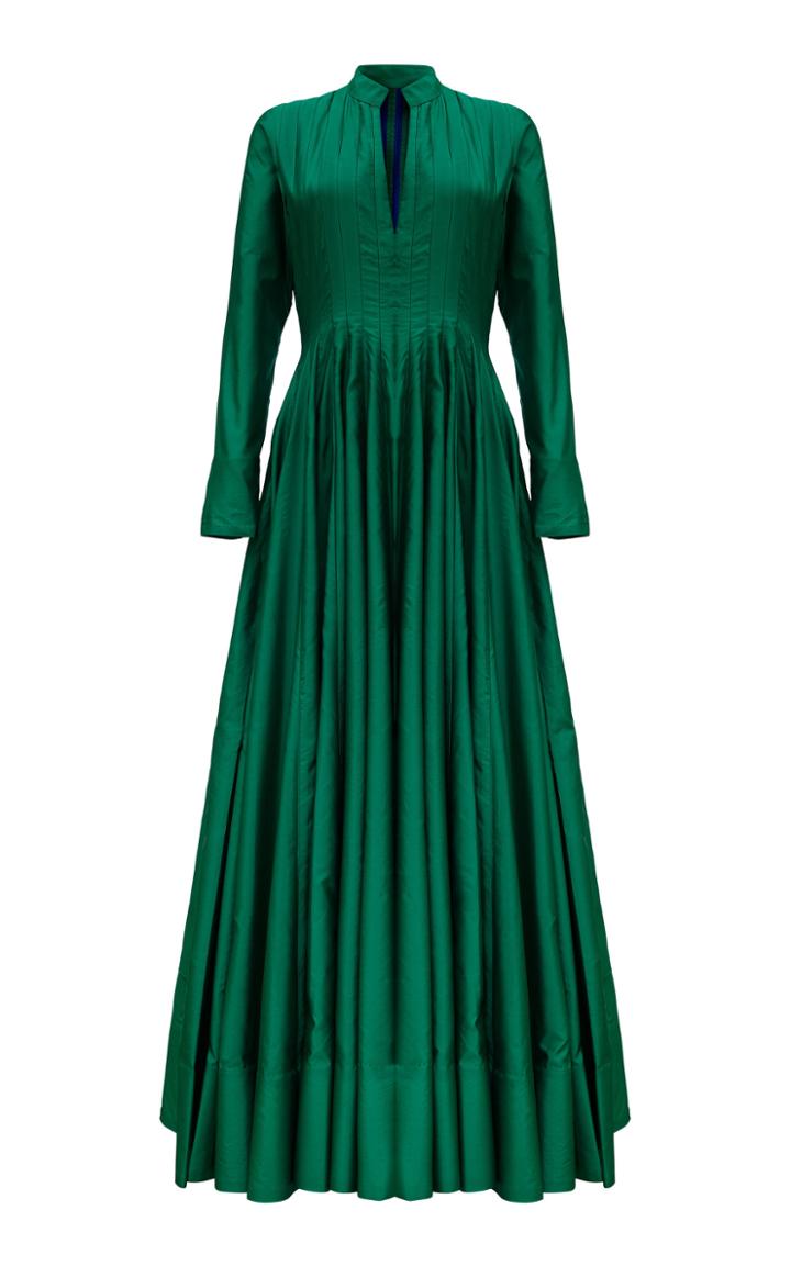 Khosla Jani Pleated A Line Gown