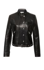 Red Valentino Belted Leather Jacket