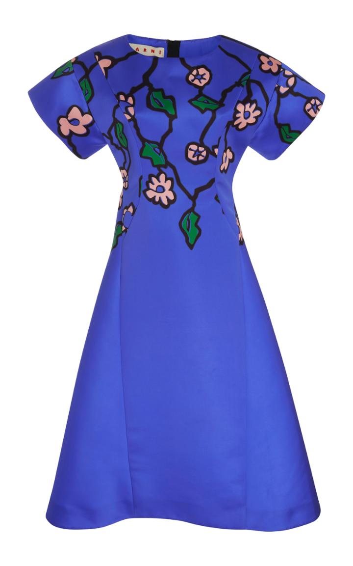 Marni Floral A Line Dress