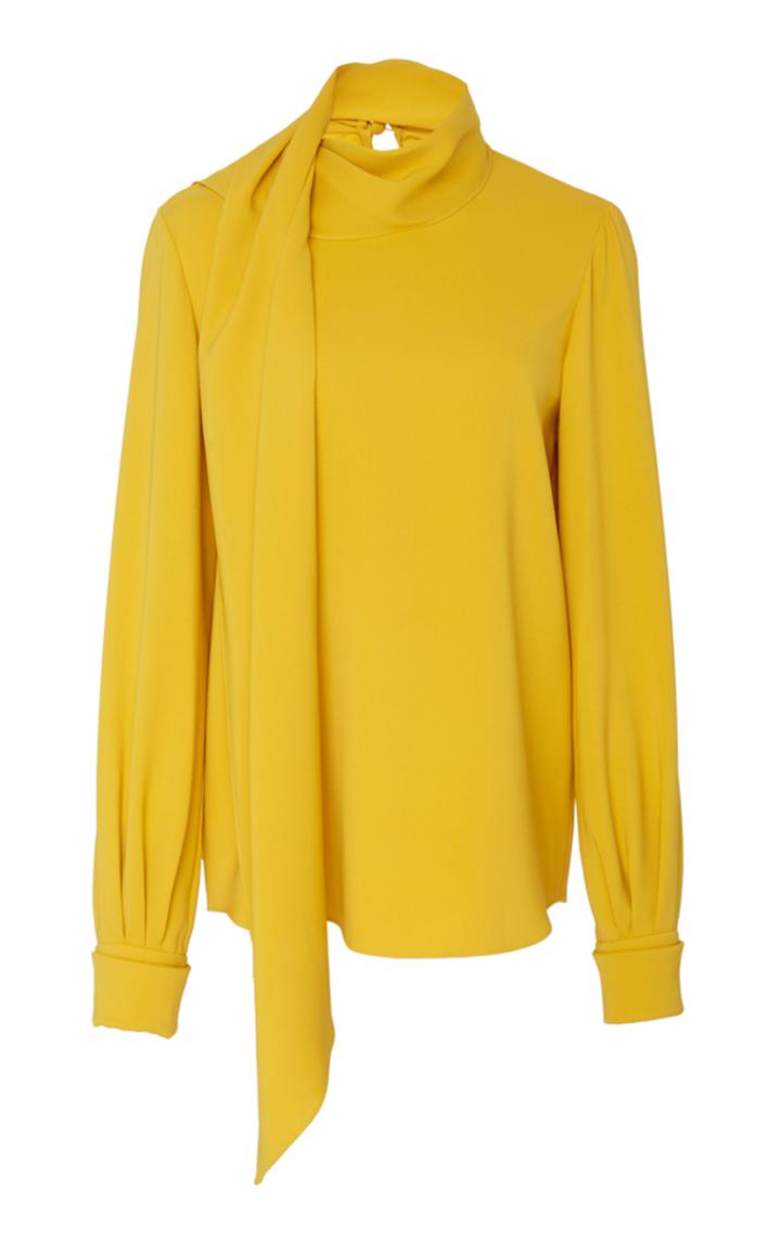 Oscar De La Renta Long Sleeve Blouse