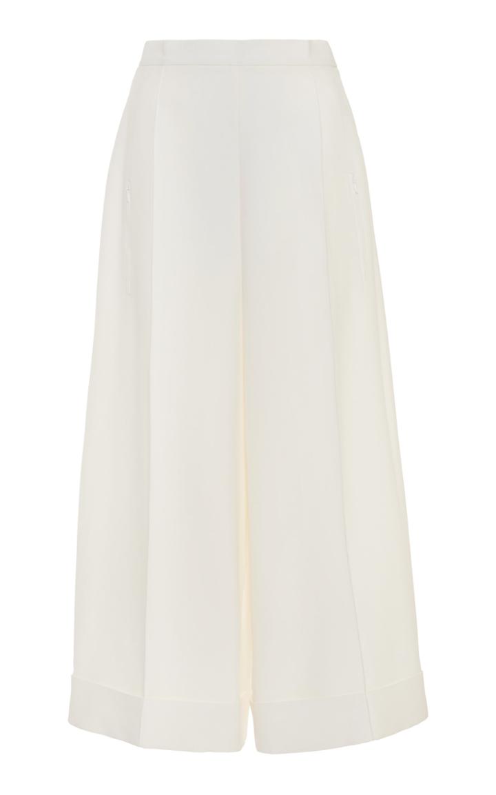 Moda Operandi Andrew Gn Crepe Cropped Wide-leg Trousers