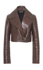 Roberto Cavalli Cropped Leather Jacket