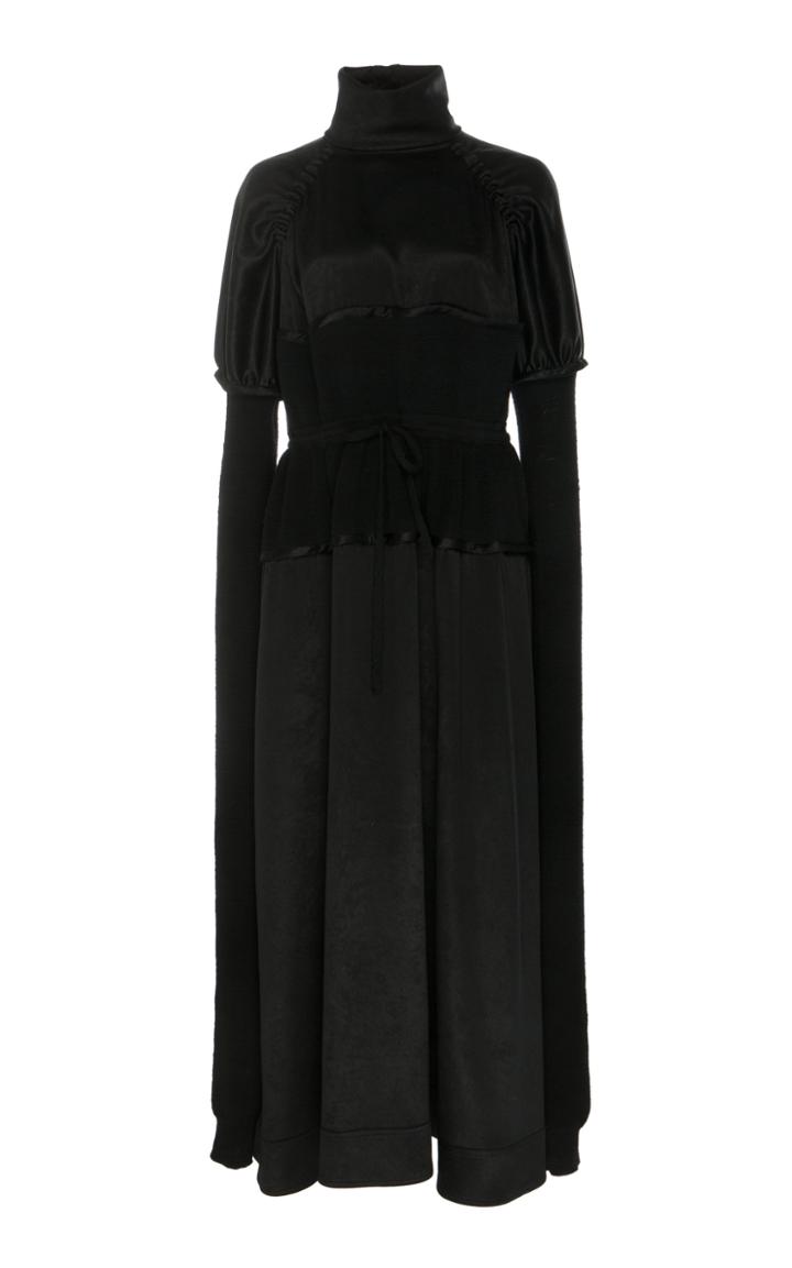 Lemaire Puff-sleeve Turtleneck Shell Dress