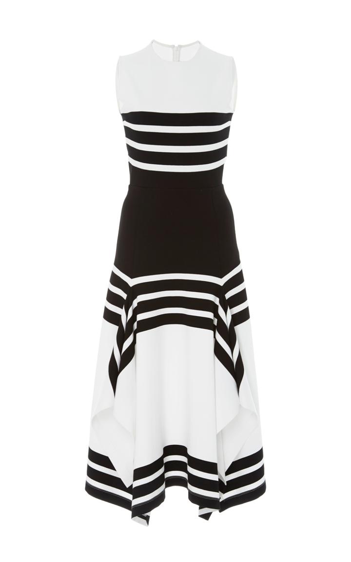 Rosetta Getty Sleeveless Striped Midi Dress