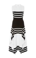 Rosetta Getty Sleeveless Striped Midi Dress