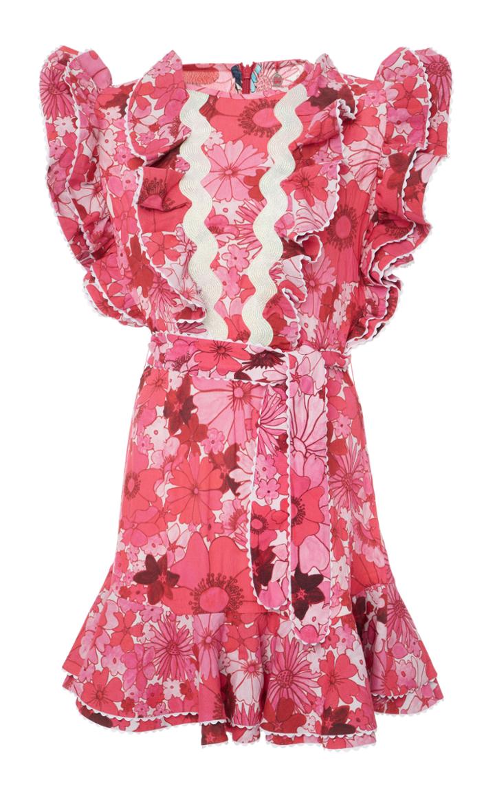 Celia B Jacaranda Flutter Midi Dress
