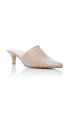 Maryam Nassir Zadeh Andrea Croc-effect Leather Mules