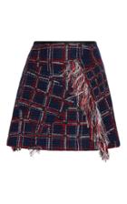 Cynthia Rowley Fringe Tweed Mini Skirt