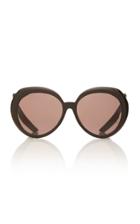Balenciaga Hybrid Acetate Oversized Round-frame Sunglasses