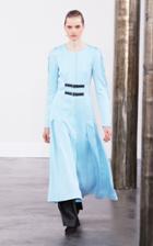Gabriela Hearst Ariana Stitch-detailed Godet Linen Maxi Dress
