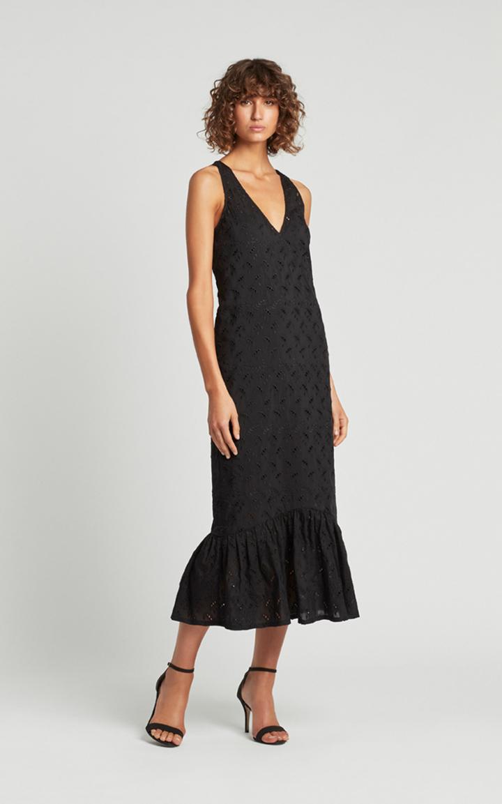 Sir The Label Elodie Open Knit Maxi Dress