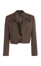 Moda Operandi Low Classic Cropped Crepe Blazer