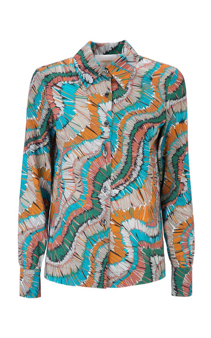 La Doublej Printed Long Sleeve Slim Shirt