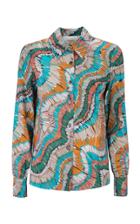 La Doublej Printed Long Sleeve Slim Shirt