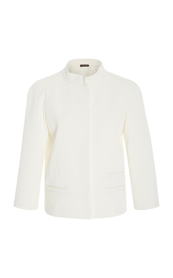 Zac Posen Canvas Jacquard Jacket