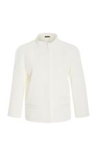 Zac Posen Canvas Jacquard Jacket