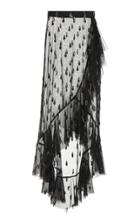 Rodarte Asymmetrical Ruffle Tulle Skirt