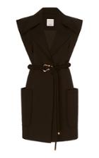 Acler Osman Belted Stretch-cotton Dress