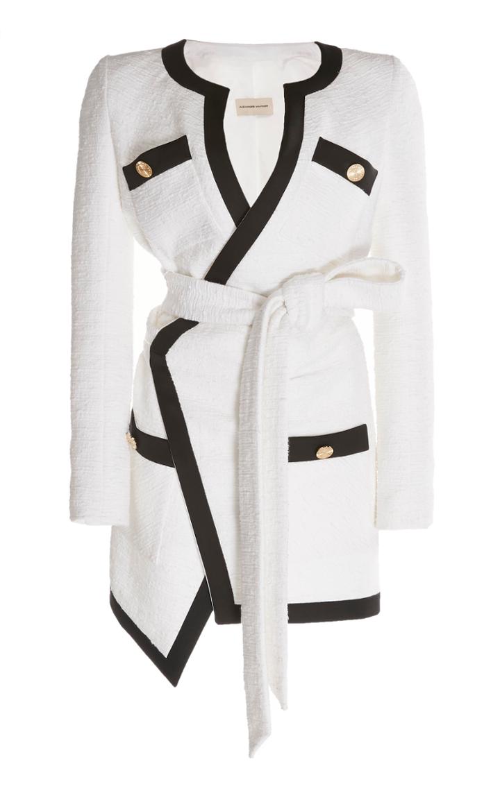 Alexandre Vauthier Self-belted Cotton Dress