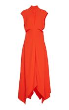Proenza Schouler Crepe Mock Neck Dress