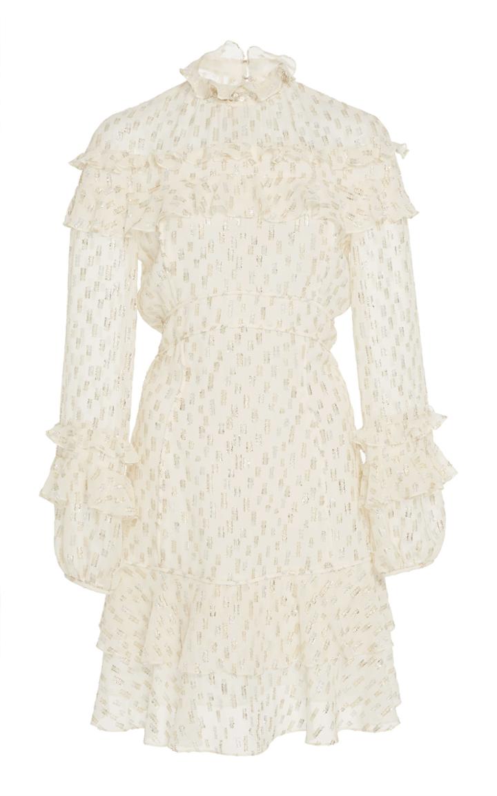 J. Mendel Ruffle Mini Dress