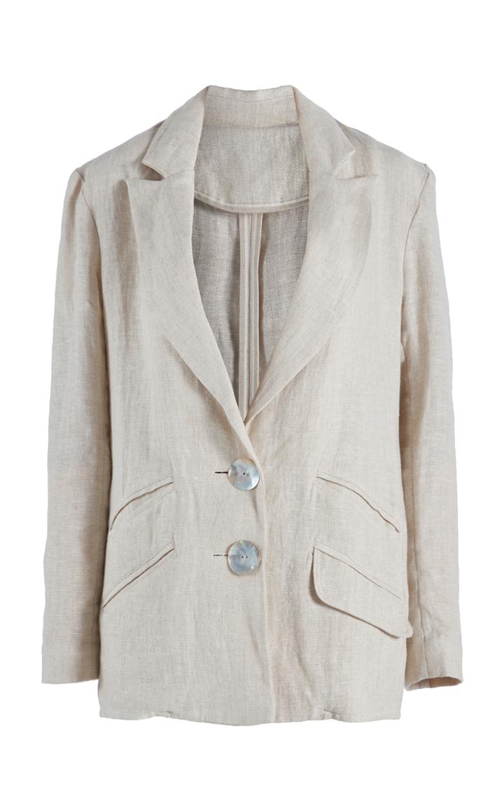 Albus Lumen Linen Fisherman's Blazer