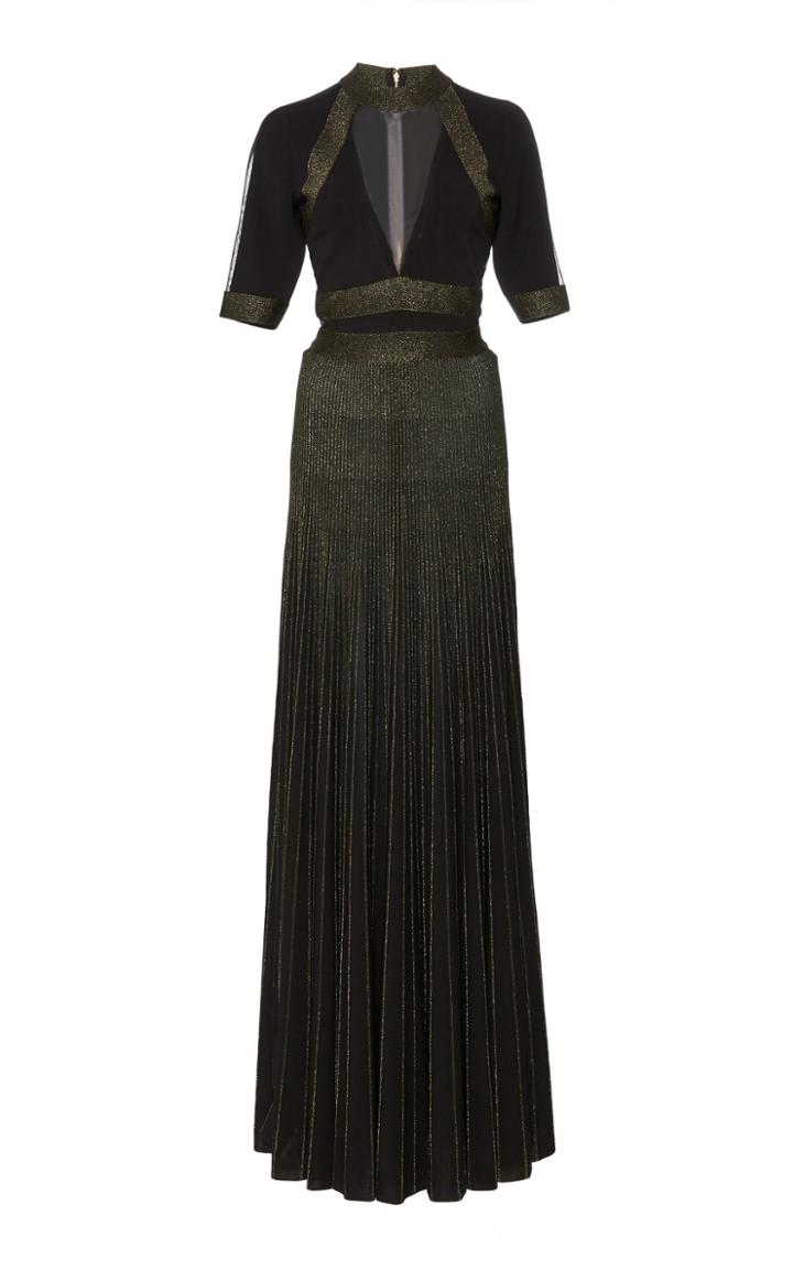 Elie Saab Metallic Dress