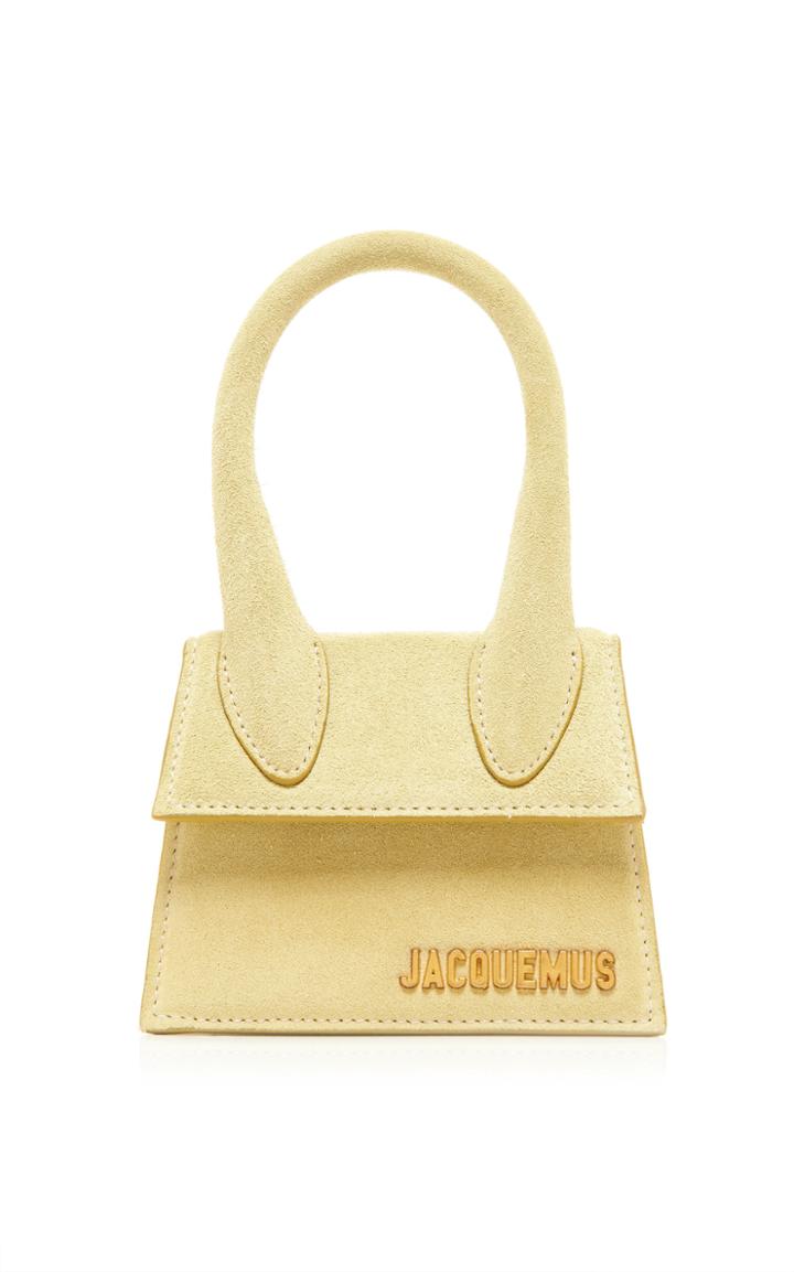 Moda Operandi Jacquemus Le Chiquito Suede Top Handle Bag