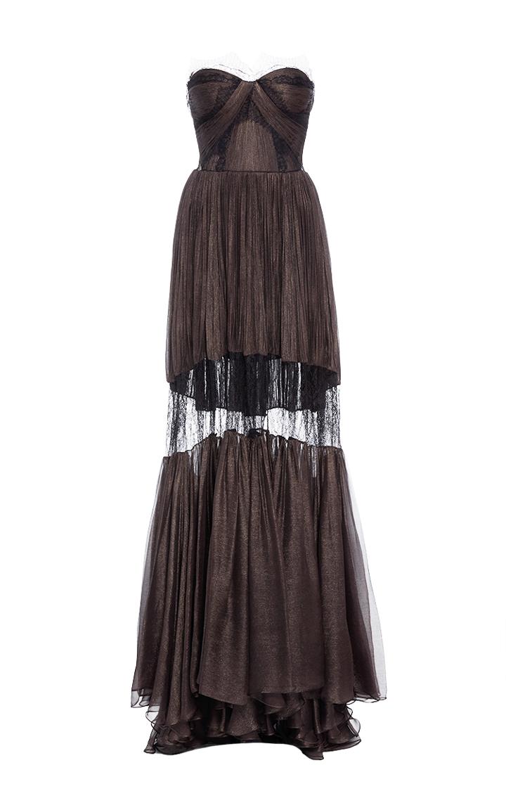 Maria Lucia Hohan The Celia Lace Detail Pleated Dress