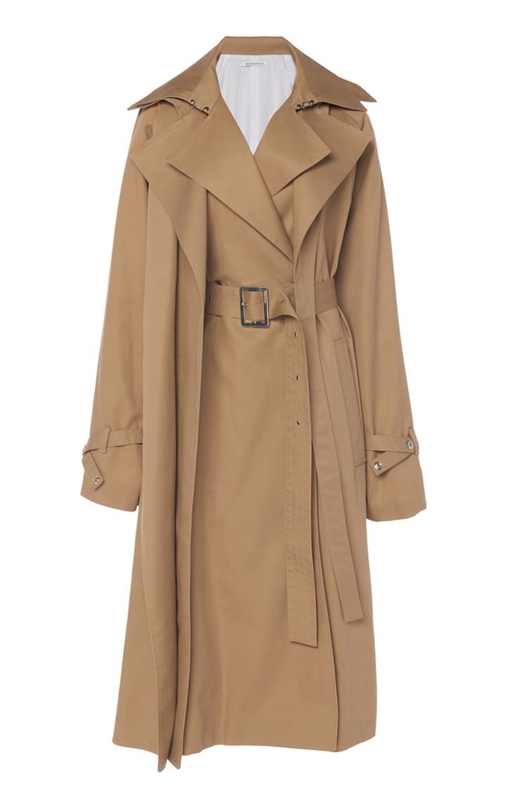 Boyarovskaya Belted Cotton-blend Gabardine Trench Coat