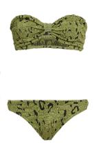 Hunza G Jean Strapless Printed Bikini