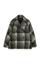 Moda Operandi Martin Grant Double-breasted Tartan Wool Peacoat