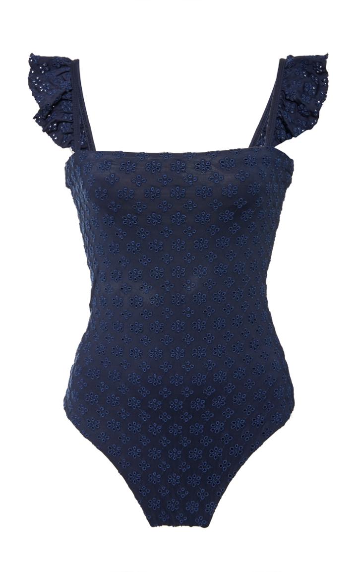 Agua By Agua Bendita Nativa Nautico Broderie Anglaise Swimsuit