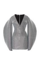 Balmain V-neck Embroidered Circular Dress