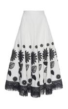 Andrew Gn Embroidered Cotton Skirt
