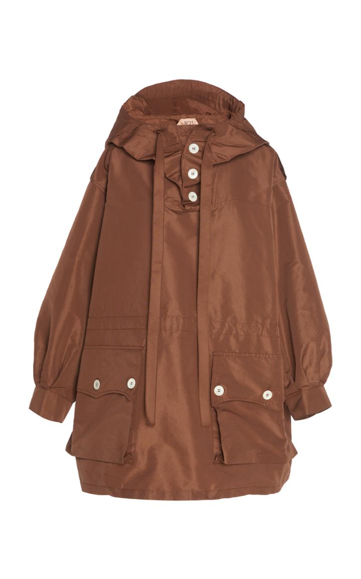 N 21 N&deg;21 Luigina Hooded Faille Dress