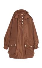 N 21 N&deg;21 Luigina Hooded Faille Dress