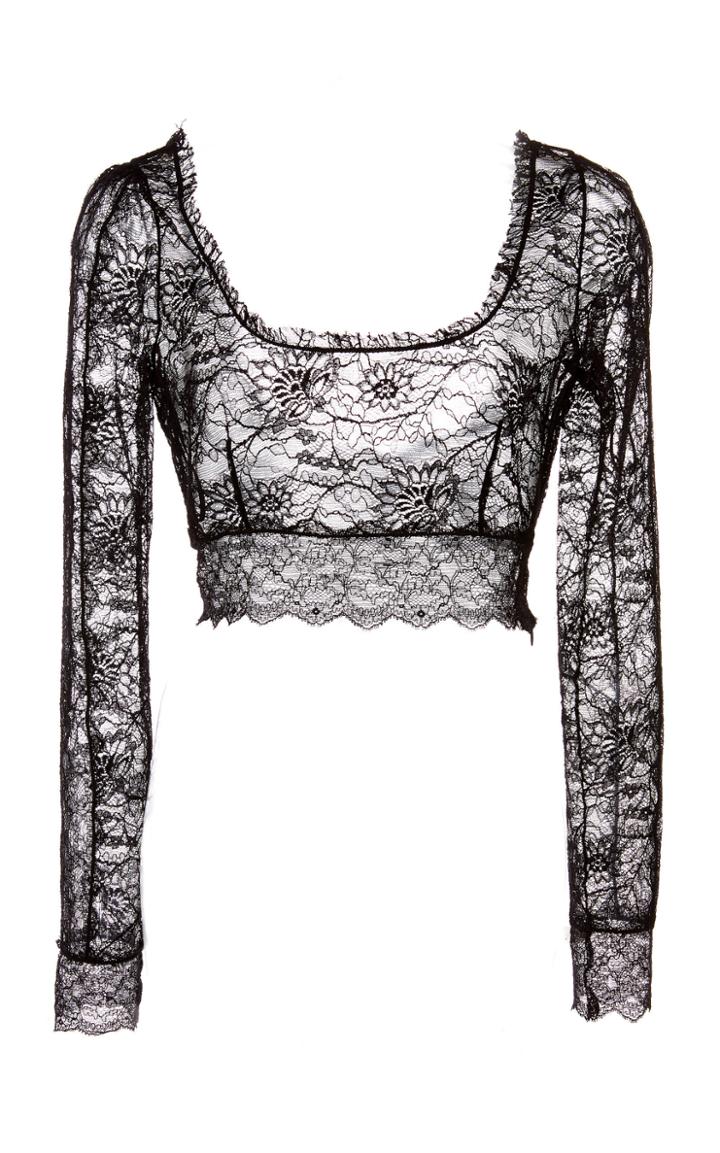 Dundas Stretch Lace Crop Top