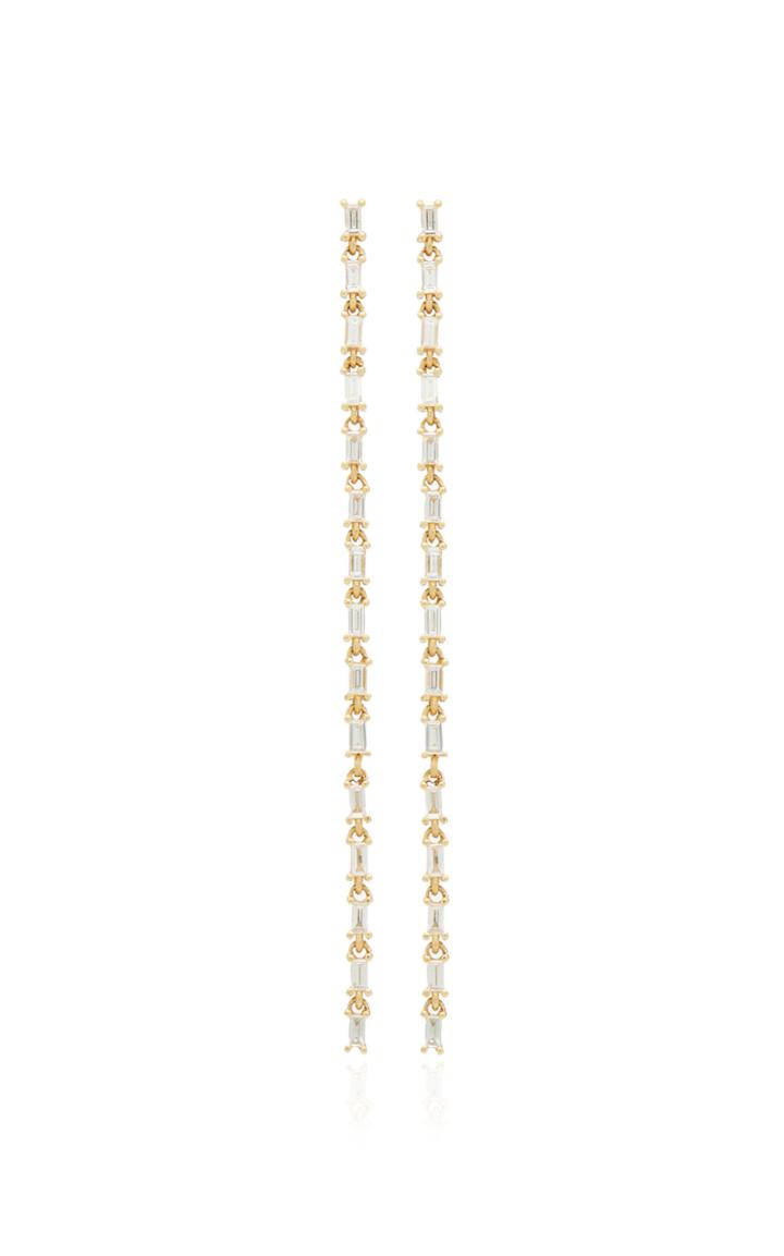 Moda Operandi Lizzie Mandler Baguette Link Drop Earrings