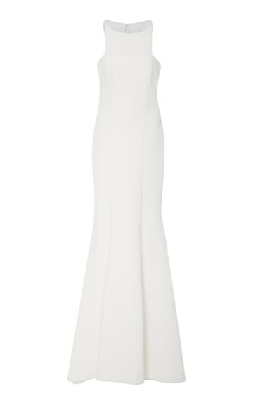 Romona Keveza Stretch Crepe Gown