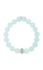 Sydney Evan 10mm Aquamarine And Turquoise Mala Bead Bracelet
